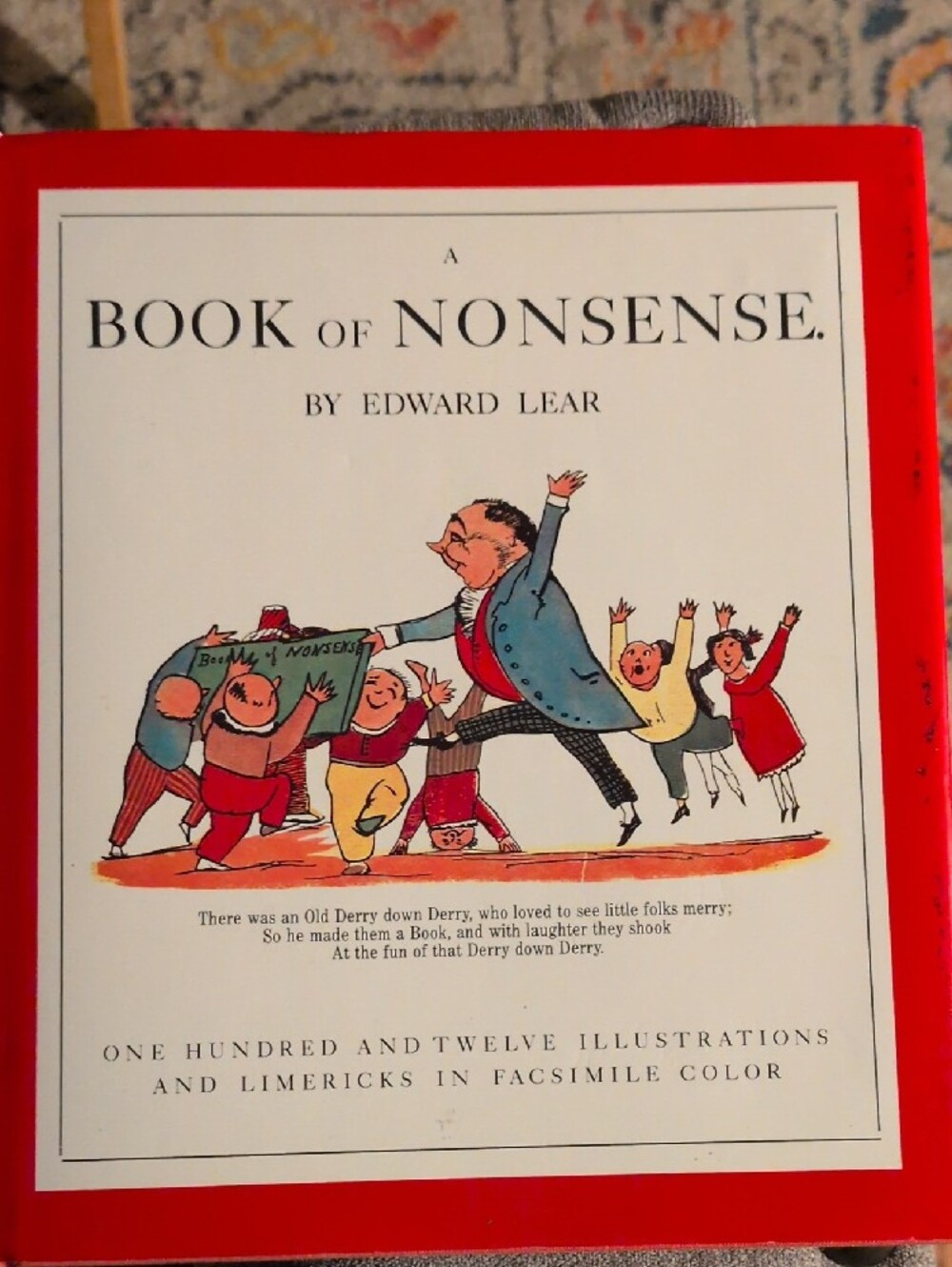 Vtg 1980 Edward Lear A Book Of Nonesense - Great Condition